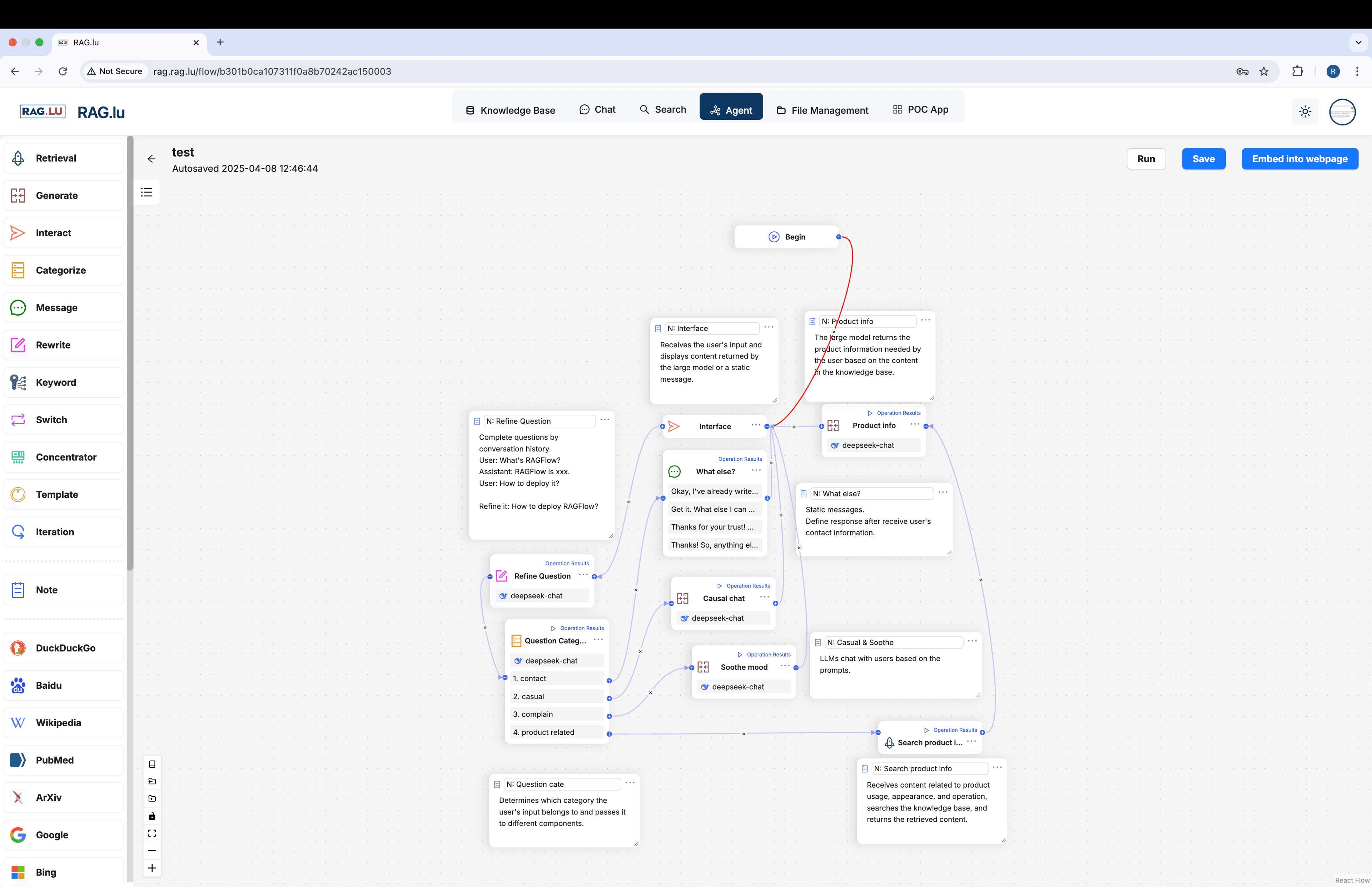 RAG.lu AI document intelligence platform interface
